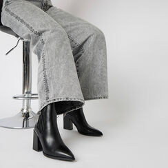 WOMEN SHOES DEMI-BOOT SYNTHETIC GLOSSY N, Primadonna, 262722404EUNERO035, 002a