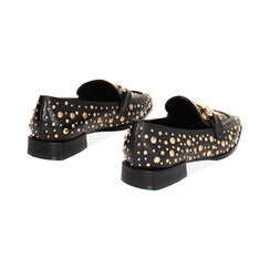 Mocassino nero borchiato basso, Primadonna, 244943801EPNERO035, 003 preview