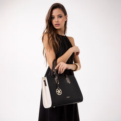 Sac &agrave; main noir avec bandouli&egrave;re amovible, Primadonna, 275701050EPNEROUNI, 002a
