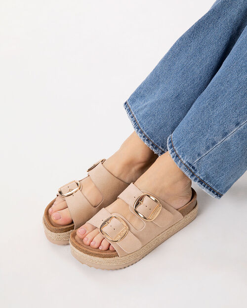 Fussbett beige tacco 4,5 cm, BEIGE