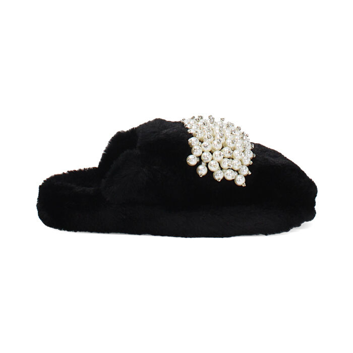 Pantofole nere chic, Primadonna, 244702416FUNERO035