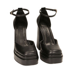 Décolleté platform nere, tacco 12 cm, Primadonna, 222150401EPNERO035, 002 preview