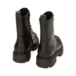 Anfibio nero, tacco in gomma 3,5 cm, Primadonna, 240610909EPNERO035, 003 preview