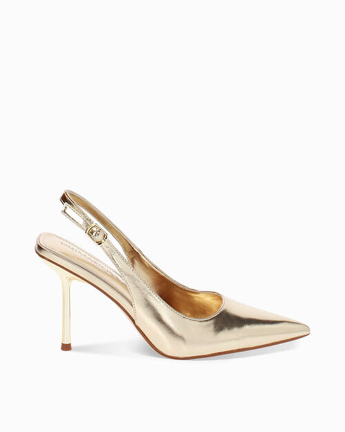 CALZATURA DECO. SLINGBACK LAMINATO OROG, 