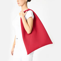 Borsa a spalla donna rossa in tessuto, Primadonna, 250510031TSROSSUNI, 002 preview