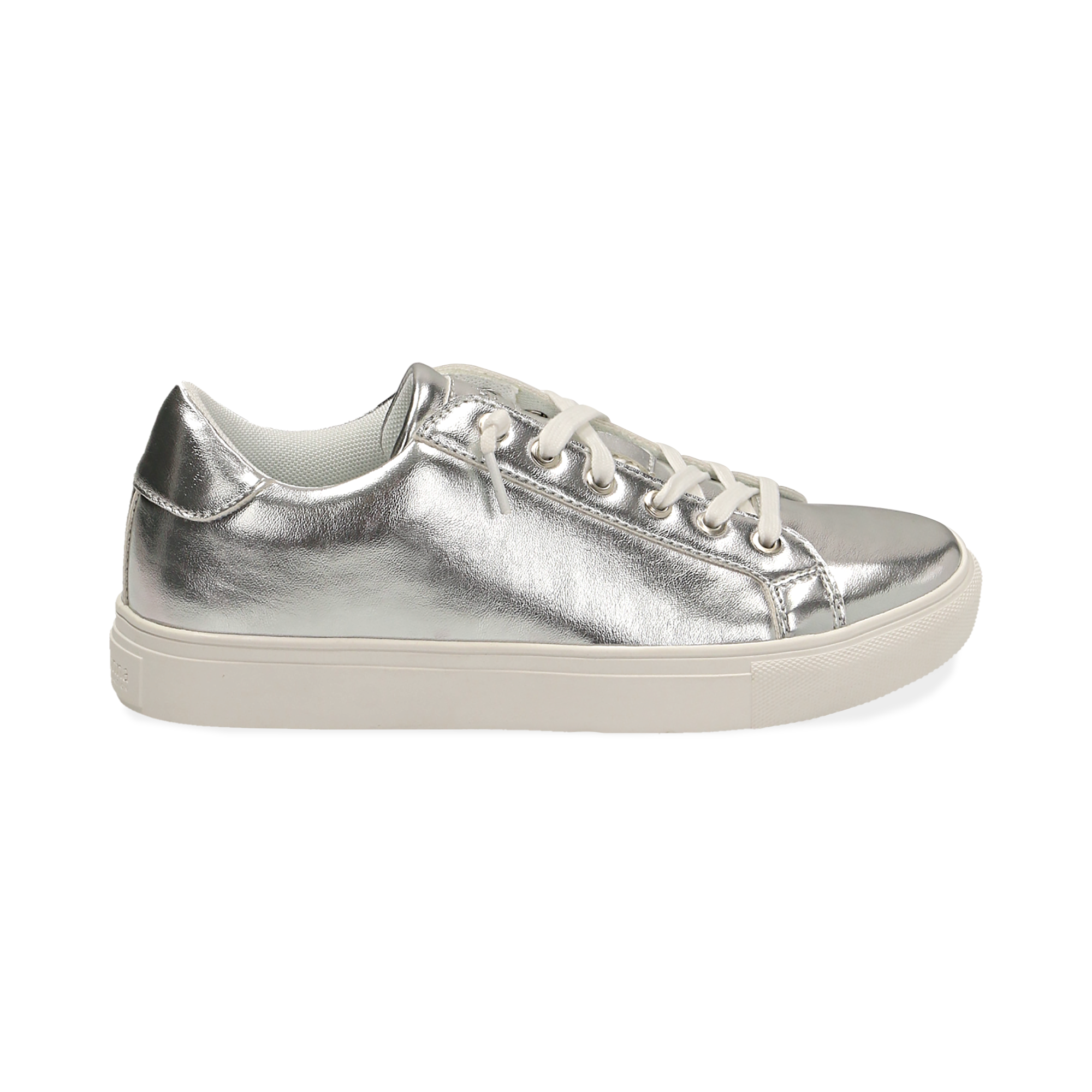 Sneakers argento in laminato | Primadonna Collection