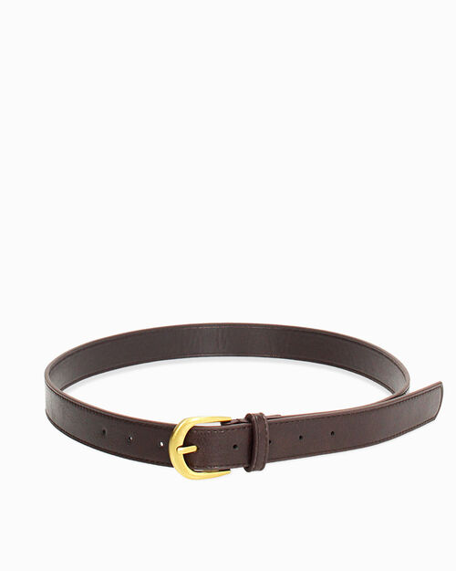 Cintura testa di moro fibbia dorata, DK BROWN