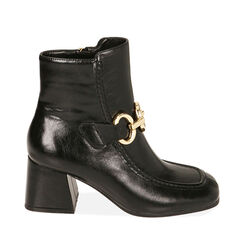 Ankle boots neri, tacco 6,5 cm , Special Price, 20L440033EPNERO037, 001a