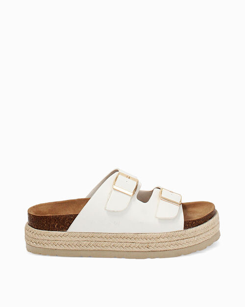 WOMEN SHOES BIRKENSTOCK SYNTHETIC BIAN, WHITE