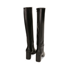 Stivali neri, tacco colonna 7 cm, Primadonna, 223026301EPNERO037, 003 preview
