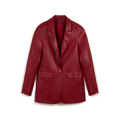 Chaqueta roja de material sintético con diseño moderno, Primadonna, 266541203EPROSSM, 001a