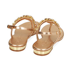 Sandali infradito rosa oro, Primadonna, 214909918LMRAOR035, 003 preview