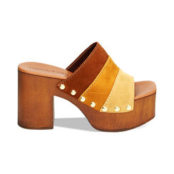 WOMEN SHOES CLOG SUEDE COGN, Primadonna, 234387877CMCOGN035, 001 preview
