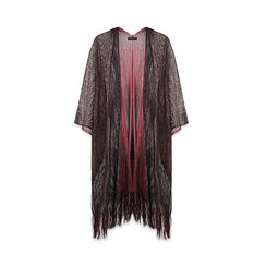 Poncho donna bordeaux in tessuto glitterato, Primadonna, 25B450103TSBORDUNI, 001a