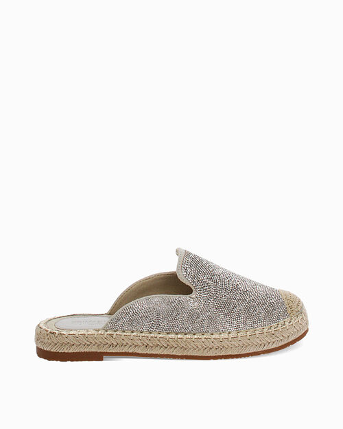 Sabot argento con pietre scintillanti, SILVER