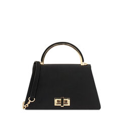 Mini bolso de mujer negro en tejido, Primadonna, 255126021LYNEROUNI, 001a