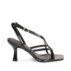 Sandale à talons femme noir vernis, Primadonna, 252164826VENERO035, 001a