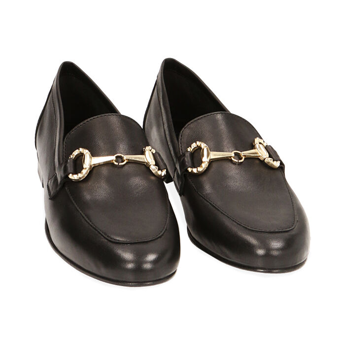 Mocassini donna in pelle nera Primadonna Collection
