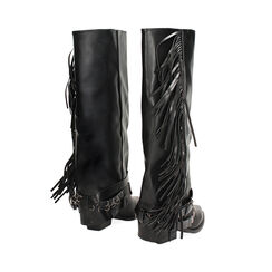 Stivali texani neri con frange, Primadonna, 263073196EPNERO036, 004 preview
