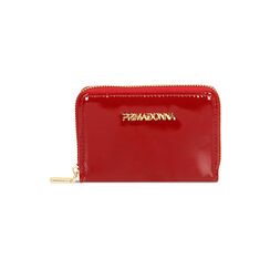 Portafogli rosso in vernice, Primadonna, 225122516VEROSSUNI, 001 preview