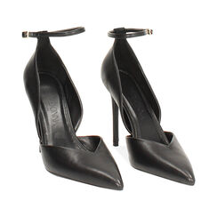 Chaussure &agrave; cambrure ouverte noire pour femme avec talon de 10,7 cm, Primadonna, 262102031EPNERO035, 005 preview