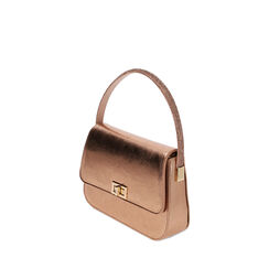 Mini bag a mano oro, Primadonna, 215124726LMRAORUNI, 002a