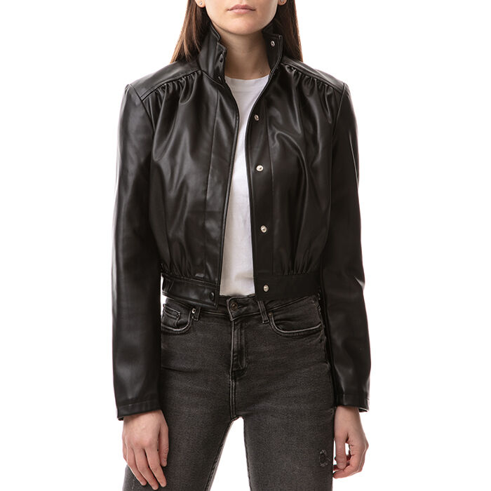 Giacca donna nera con collo alto | Primadonna Collection