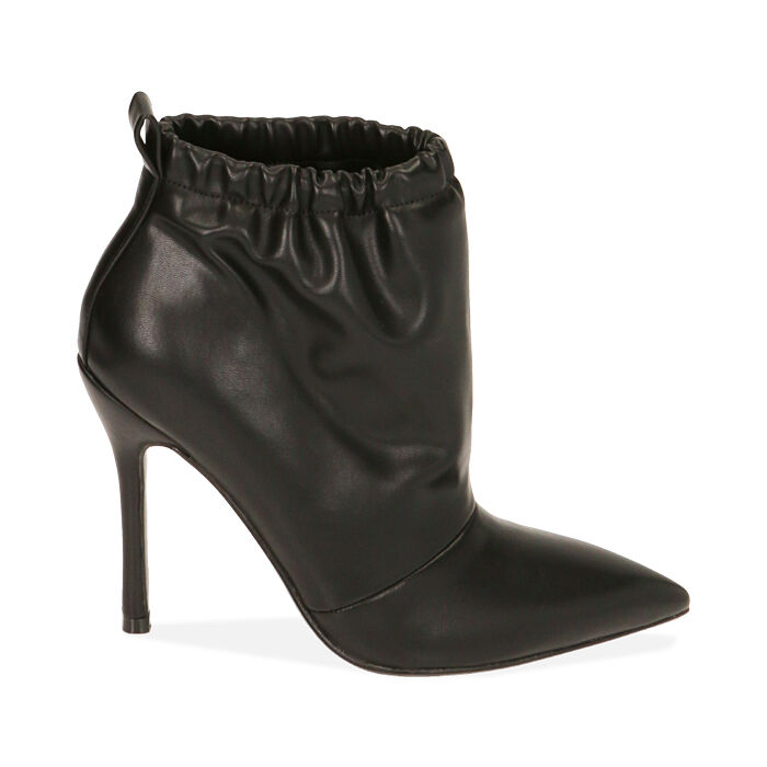 Ankle boots neri, tacco 10,5 cm , Primadonna, 202186103EPNERO035