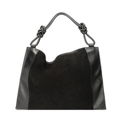 BORSA BORSA A SPALLA CAMOSCIO NERO, Special Price, 240804086CMNEROUNI, 003 preview