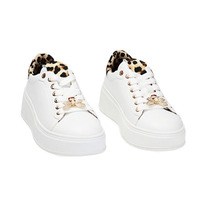 Sneakers donna bianche leopardate Primadonna Collection