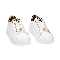 Sneakers blanches léopard, Primadonna, 239326707EPBILE036, 002 preview