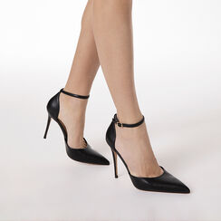 Open shank nero tacco 10 cm, Scarpe, 272130678EPNERO035, 002a