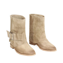 WOMEN SHOES BIKER SUEDE TAUP, Primadonna, 23L600101CMTAUP036, 002a