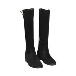 WOMEN SHOES BOOTS SUEDE NERO, Primadonna, 241010005CMNERO035, 002 preview