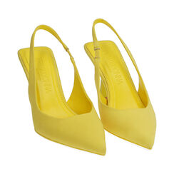 Slingback gialle in lycra, tacco 7,5 cm , Primadonna, 192161201LYGIAL036, 002 preview