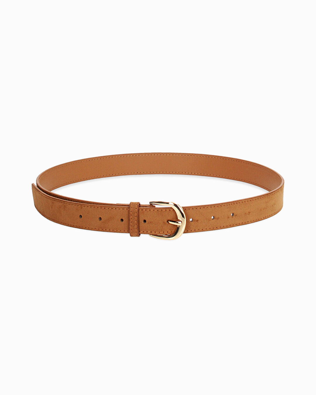 Cintura cognac con fibbia elegante