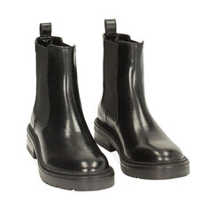 Beatles noirs en cuir, 24S213059PENERO036, 002a