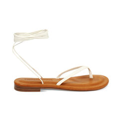 Sandalias bajas blancas para mujer, Primadonna, 254940813EPBIAN035, 001 preview