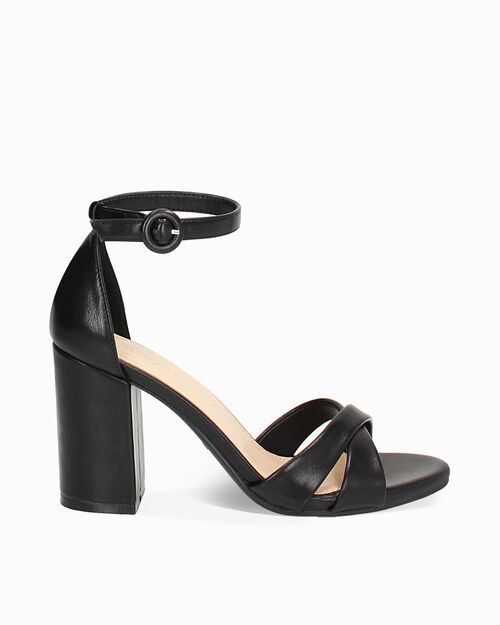 WOMEN SHOES SANDAL SYNTHETIC NERO, BLACK