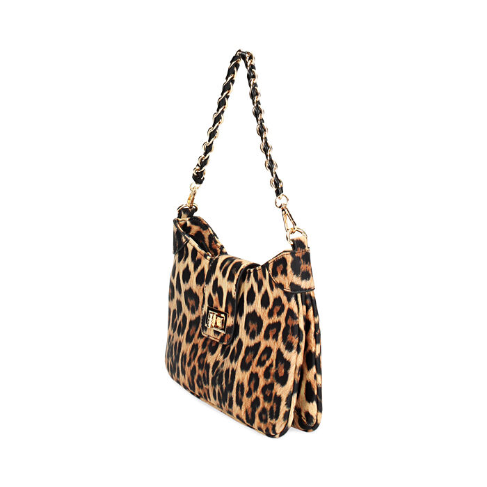 Mini bag leopardata con catenella Primadonna Collection