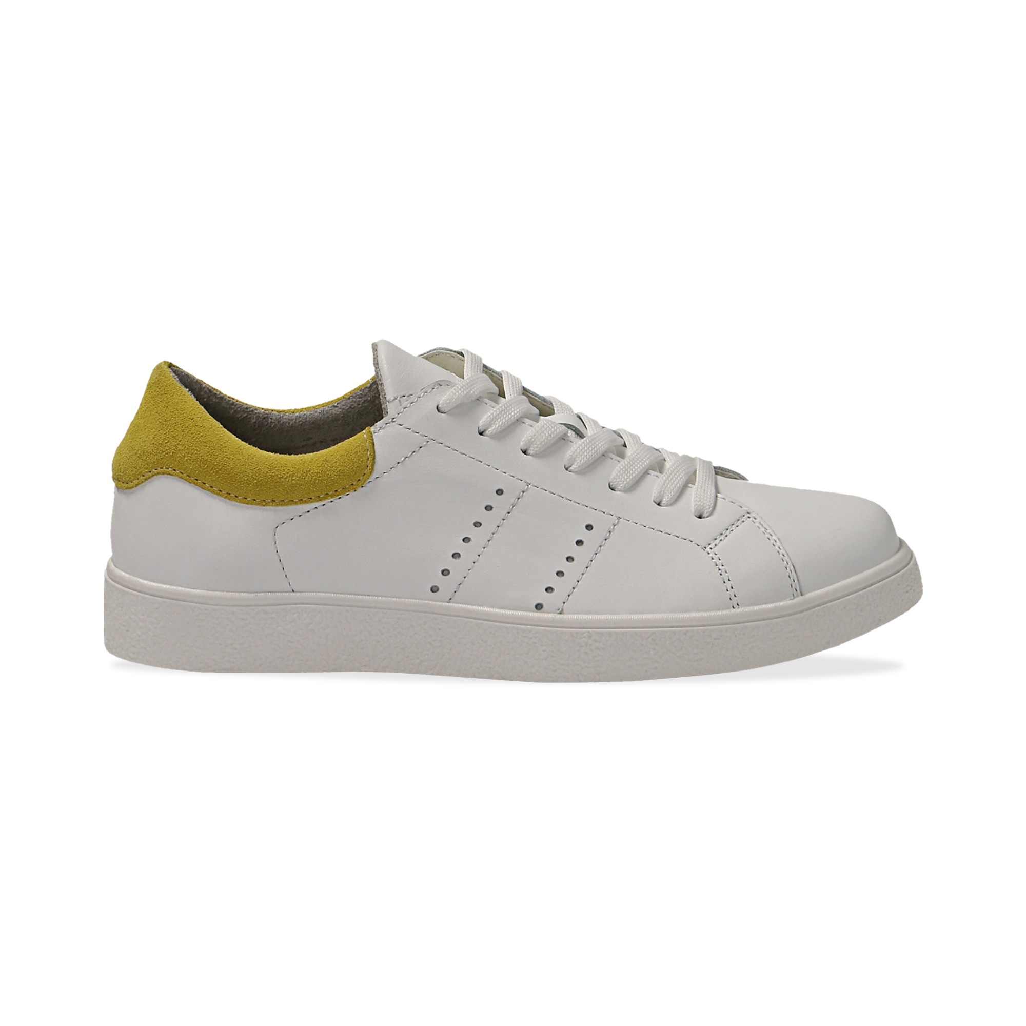 Scarpe Donna LIU JO Sneakers Platform in Pelle Bianca con dettaglio  Animalier a sconto