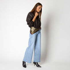 Pañuelo de tela verde-marrón elegante, Primadonna, 26B431602TSVEMAUNI, 002a