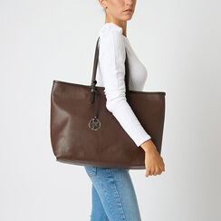 Borsa a spalla testa di moro con dettagli eleganti, Primadonna, 265705555EPMOROUNI, 002a