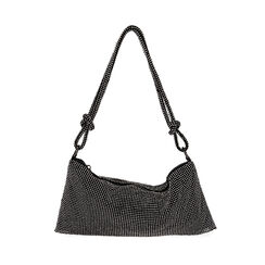Mini-sac en filet noir avec strass, Special Price, 205124799MTNEROUNI, 001a