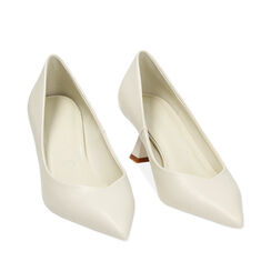 Zapatos de salón crema bajos, Primadonna, 232112905EPPANN035, 002a