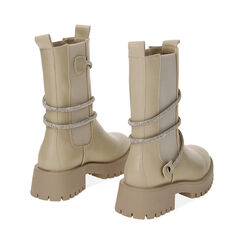 BOTTINES COULEUR CRÈME AVEC STRASS, Primadonna, 220628002EPPANN036, 003 preview