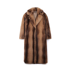 Cappotto in pelo sintetico lungo marrone, Primadonna, 26B404801FUMARRM, 001 preview