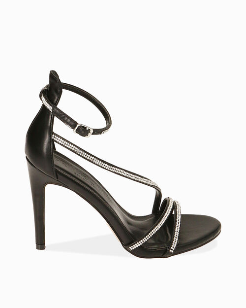 WOMEN SHOES SANDAL SYNTHETIC NERO, BLACK