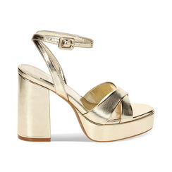 Sandale à talon femme dorée décontractée, Primadonna, 252723513LMOROG036, 001 preview