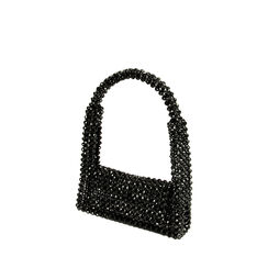 Mini-bag nera in pvc, 225102357PVNEROUNI, 002a